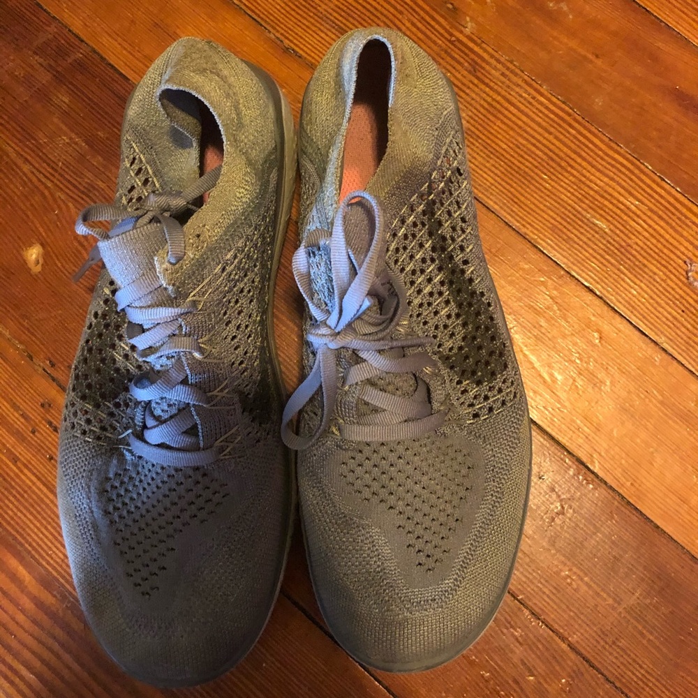 Green Nike sneakers